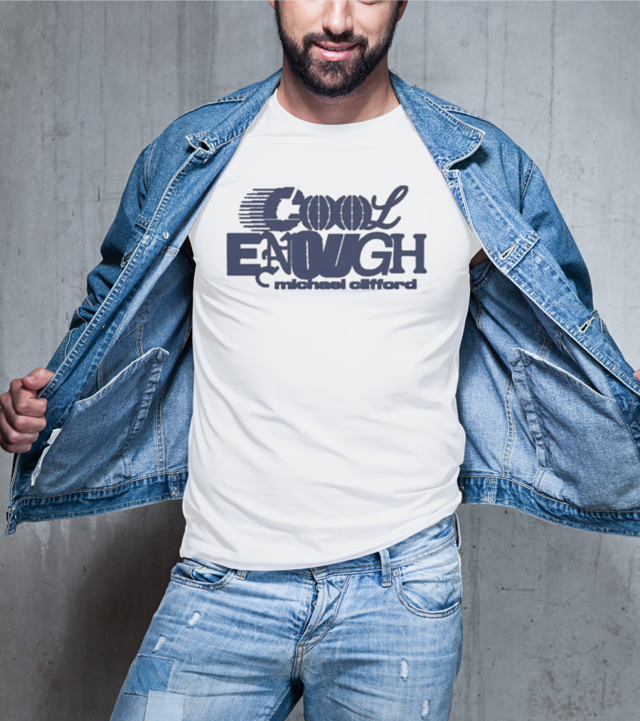 Michael Clifford Cool Enough Text Artwork T-Shirt