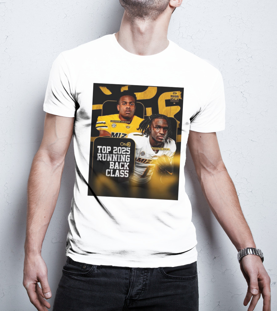 Missouri Football Top 2025 Running Back Class Brendon Haygood Marquise Davis SEC Mizzou T-Shirt