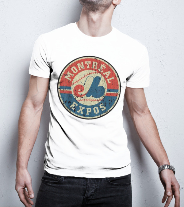Montreal Expos Vintage Baseball Circle Emblem T-Shirt