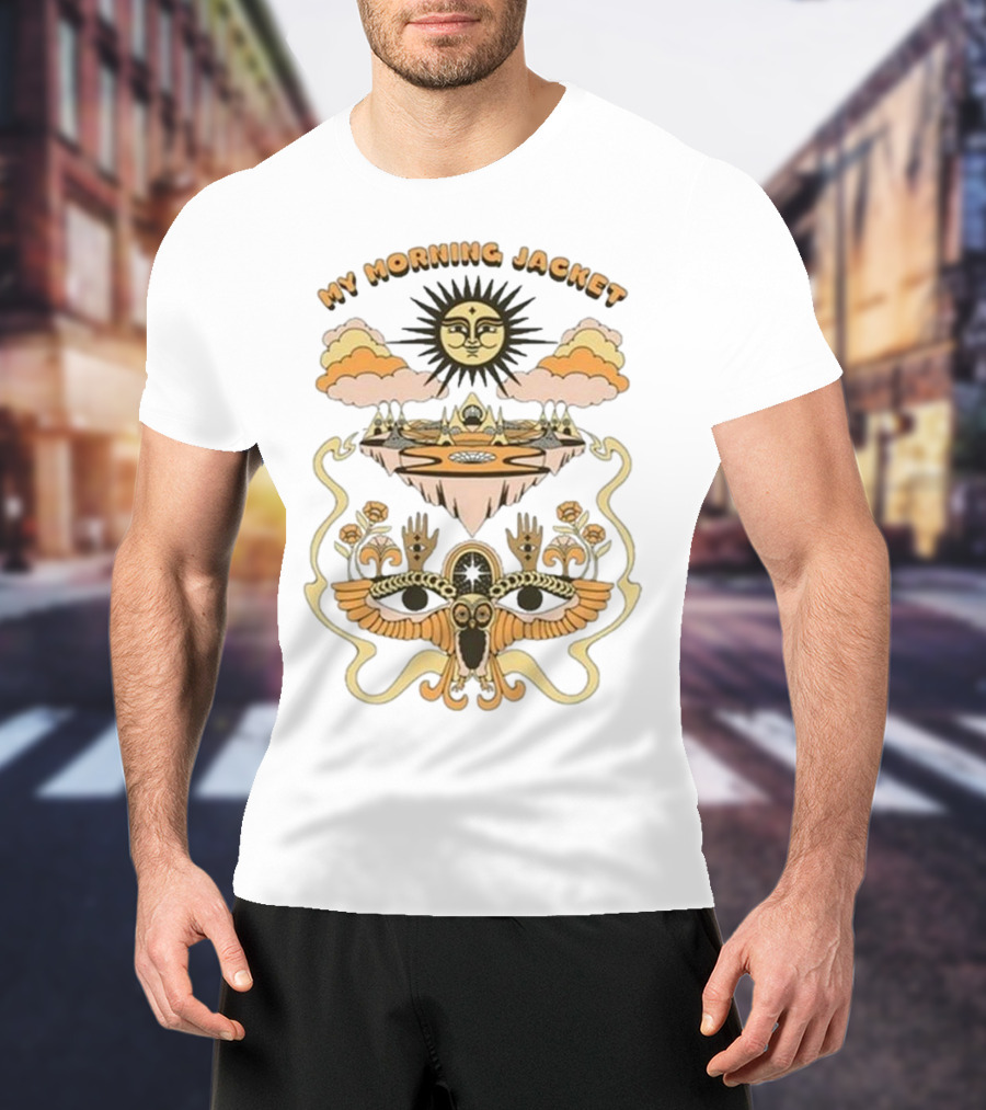 My Morning Jacket Suniverse Sun Owl Cloud Fantasy T-Shirt