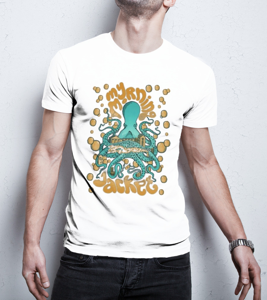 My Morning Jacket Tentacles Octopus And Bubbles T-Shirt