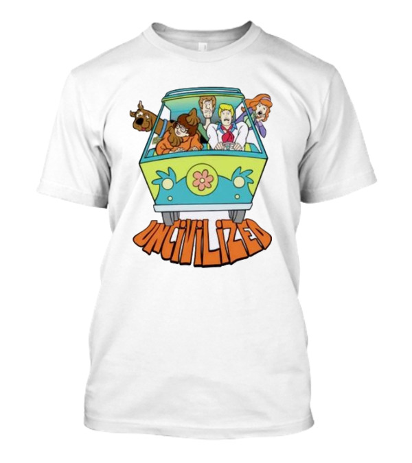 Mystery Machine Scooby-Doo Uncivilized Driving Adventure T-Shirt