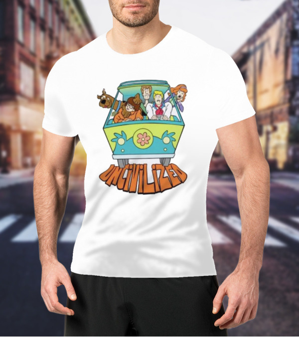 Mystery Machine Scooby-Doo Uncivilized Driving Adventure T-Shirt