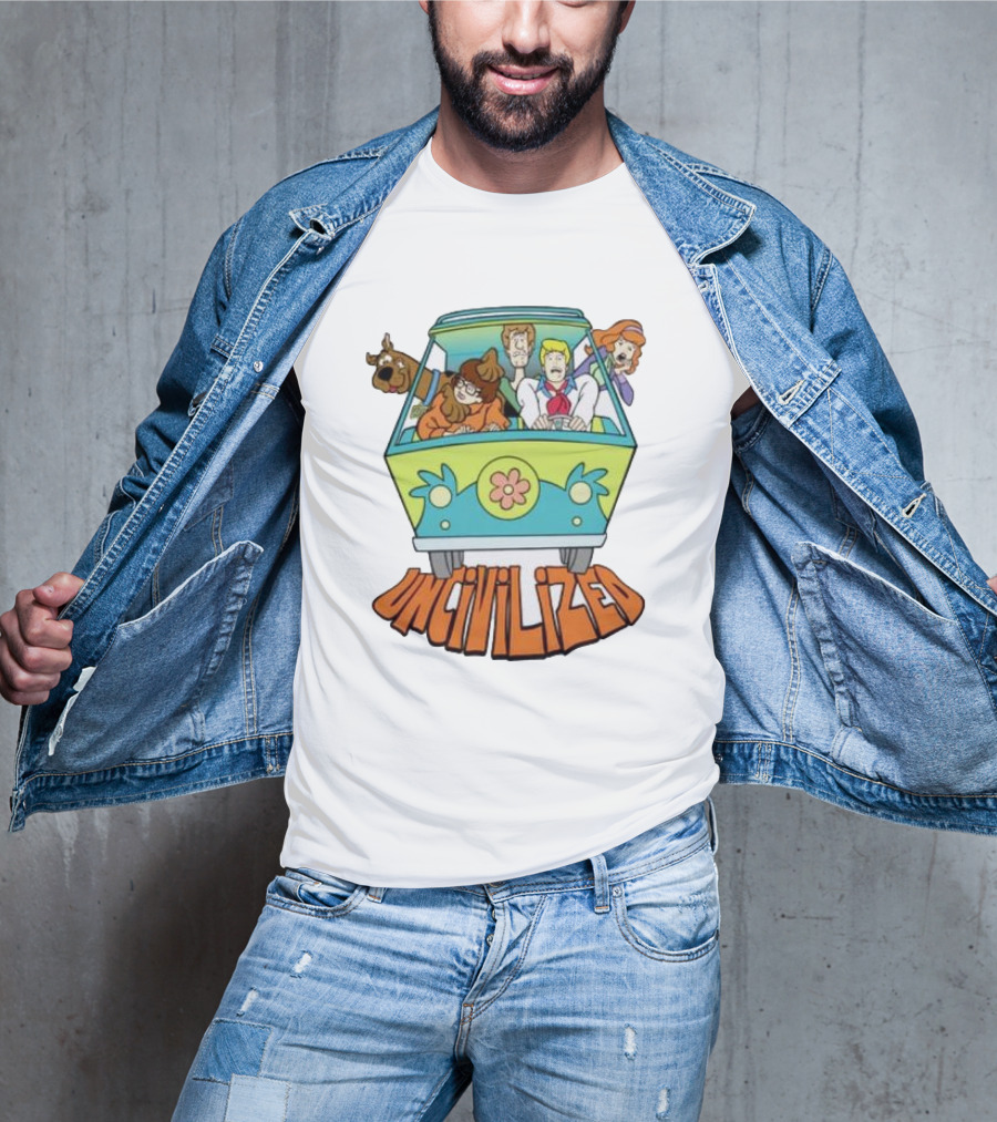 Mystery Machine Scooby-Doo Uncivilized Driving Adventure T-Shirt