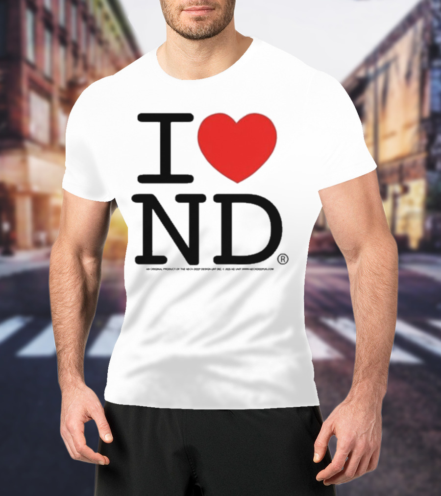 Neck Deep I Love ND Red Heart Graphic T-Shirt