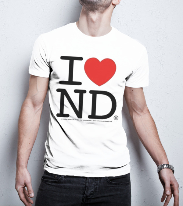 Neck Deep I Love ND Red Heart Graphic T-Shirt