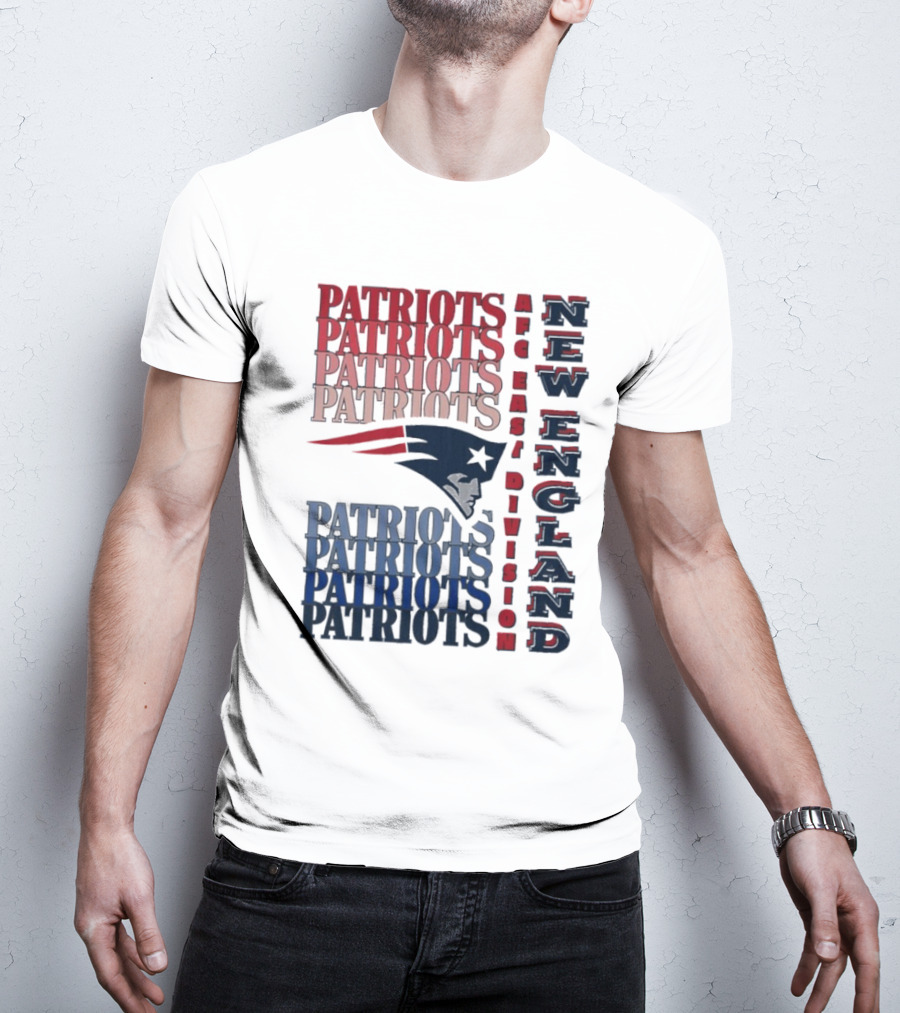 Patriots New England AFC East Division Football Team T-Shirt
