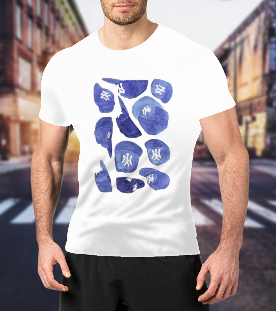 New York Yankees Hats Collection T-Shirt