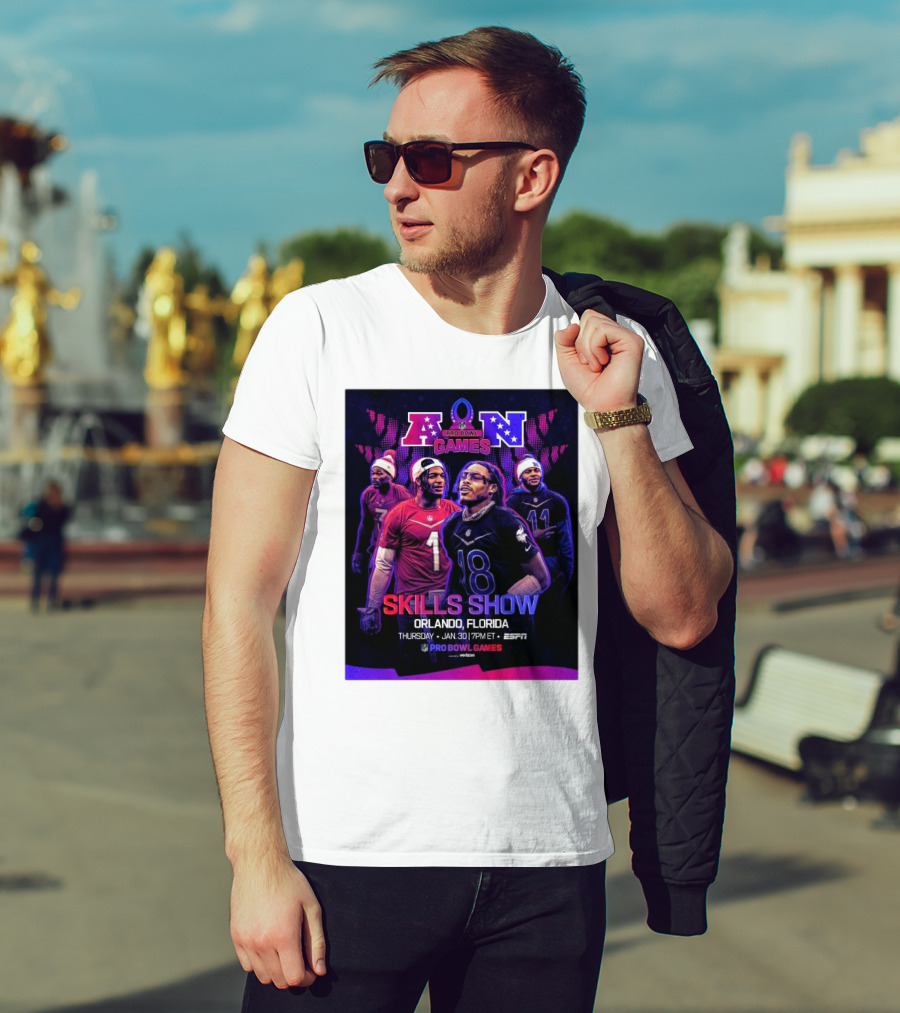 NFC And AFC NFL Pro Bowl Games 2025 Skills Show Orlando Florida January 30 ESPN T-Shirt