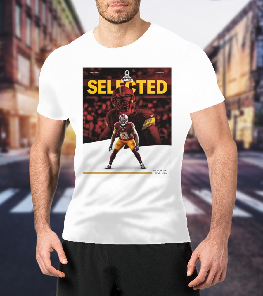 Pro Bowl Games 2025 Bobby Wagner Selected Linebacker Washington Commanders Orlando Florida T-Shirt