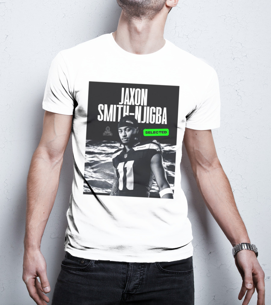 Jaxon Smith-Njigba NFL Pro Bowl Games Seattle Seahawks Selected 2025 T-Shirt