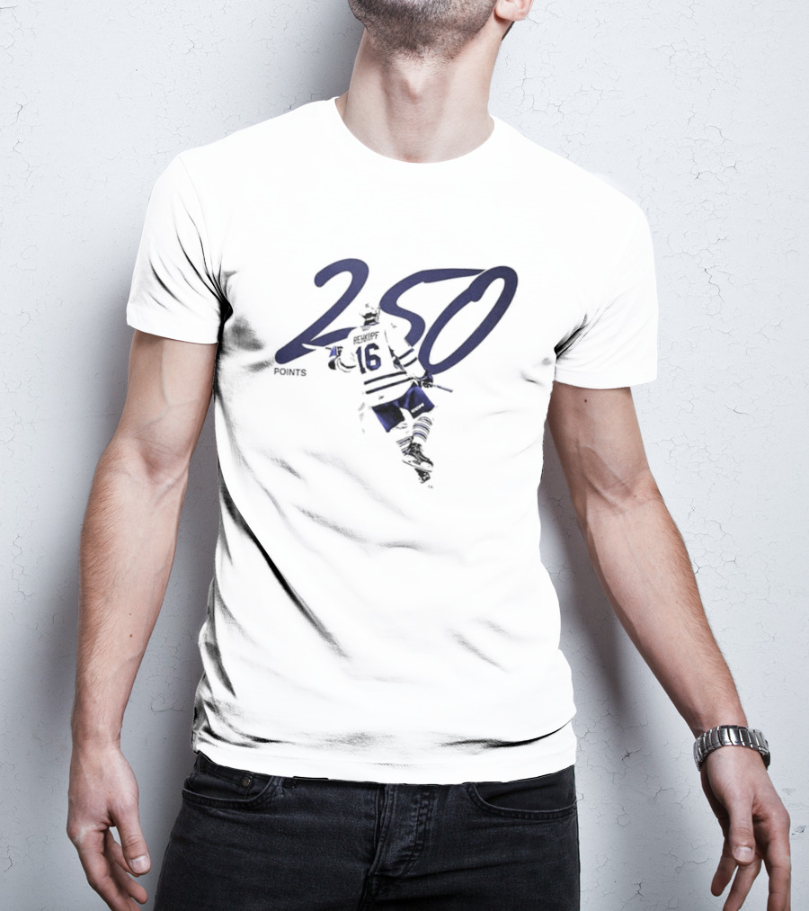 Carson Rehkopf Brampton Steelheads 250 Career Points Achievement T-Shirt