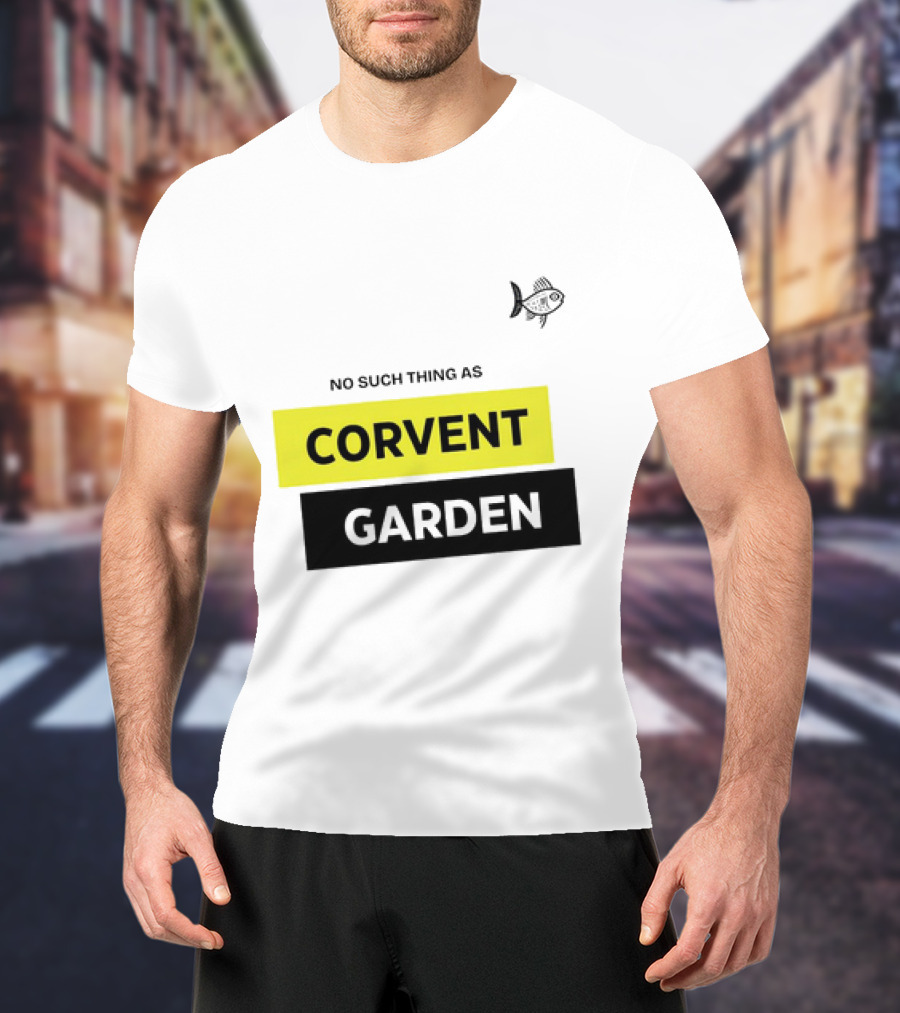 No Such Thing As Corvent Garden With Yellow And Black Text Blocks T-Shirt