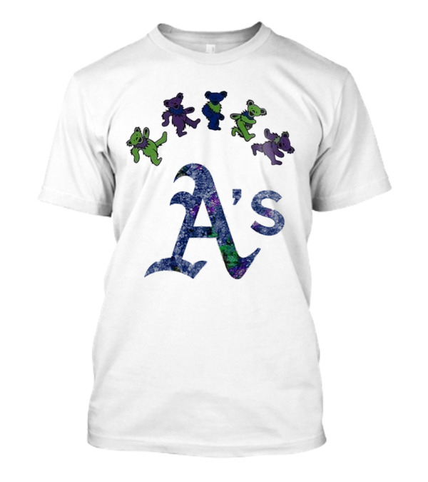 Oakland Athletics Grateful Dead Dancing Bears 2025 T-Shirt