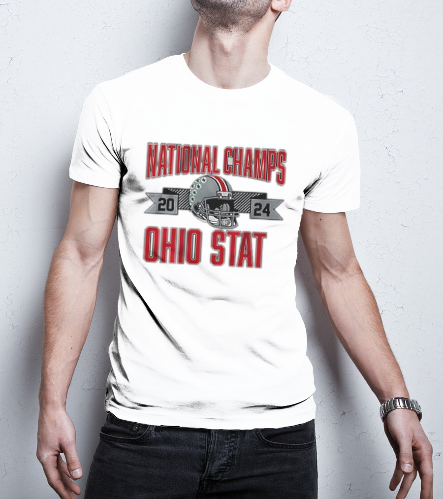 Ohio State National Champs 2024 Helmet Football T-Shirt