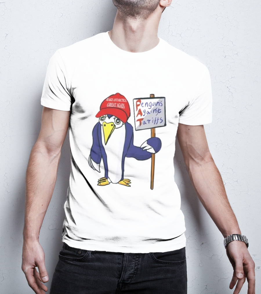 PAT Penguins Against Tariffs Make Antarctic Great Again T-Shirt