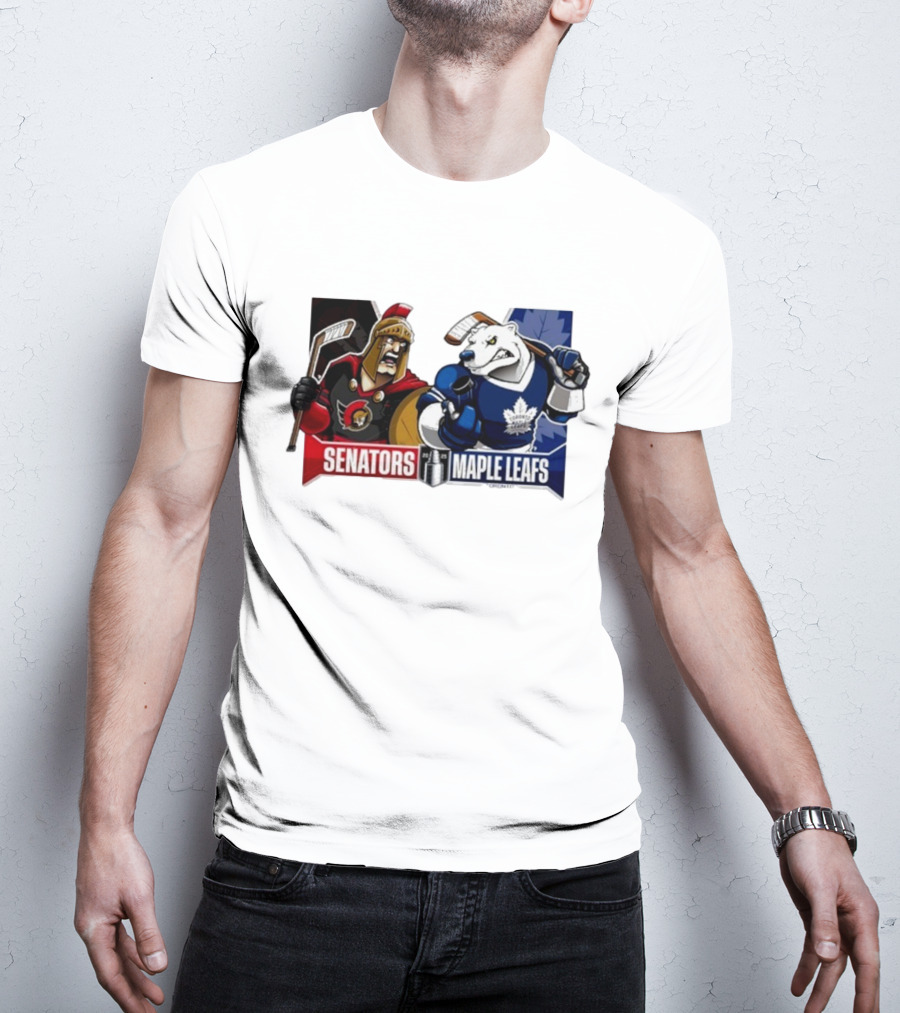Ottawa Senators Toronto Maple Leafs 2025 Eastern Conference Quarter Finals Hockey Showdown T-Shirt