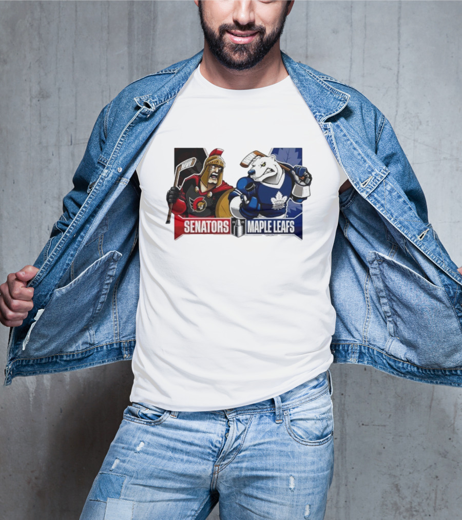 Ottawa Senators Toronto Maple Leafs 2025 Eastern Conference Quarter Finals Hockey Showdown T-Shirt