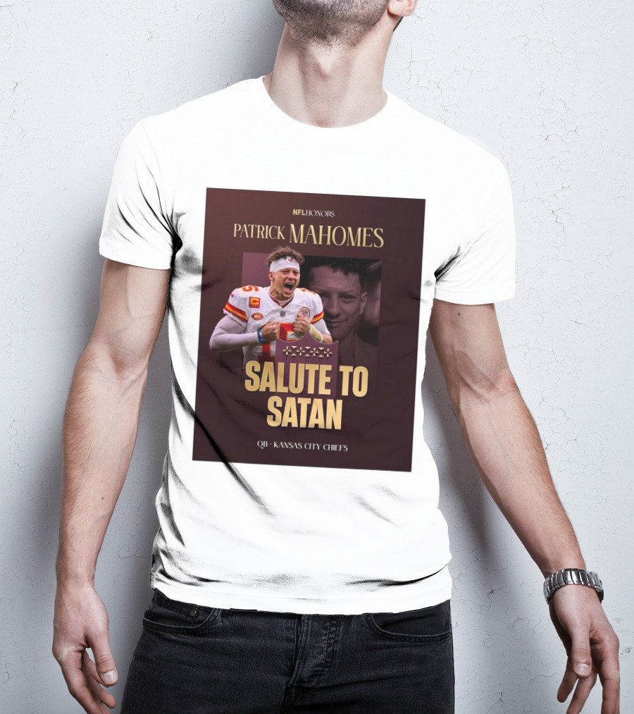 Patrick Mahomes NFL Honors Kansas City Chiefs QB Salute To Satan T-Shirt