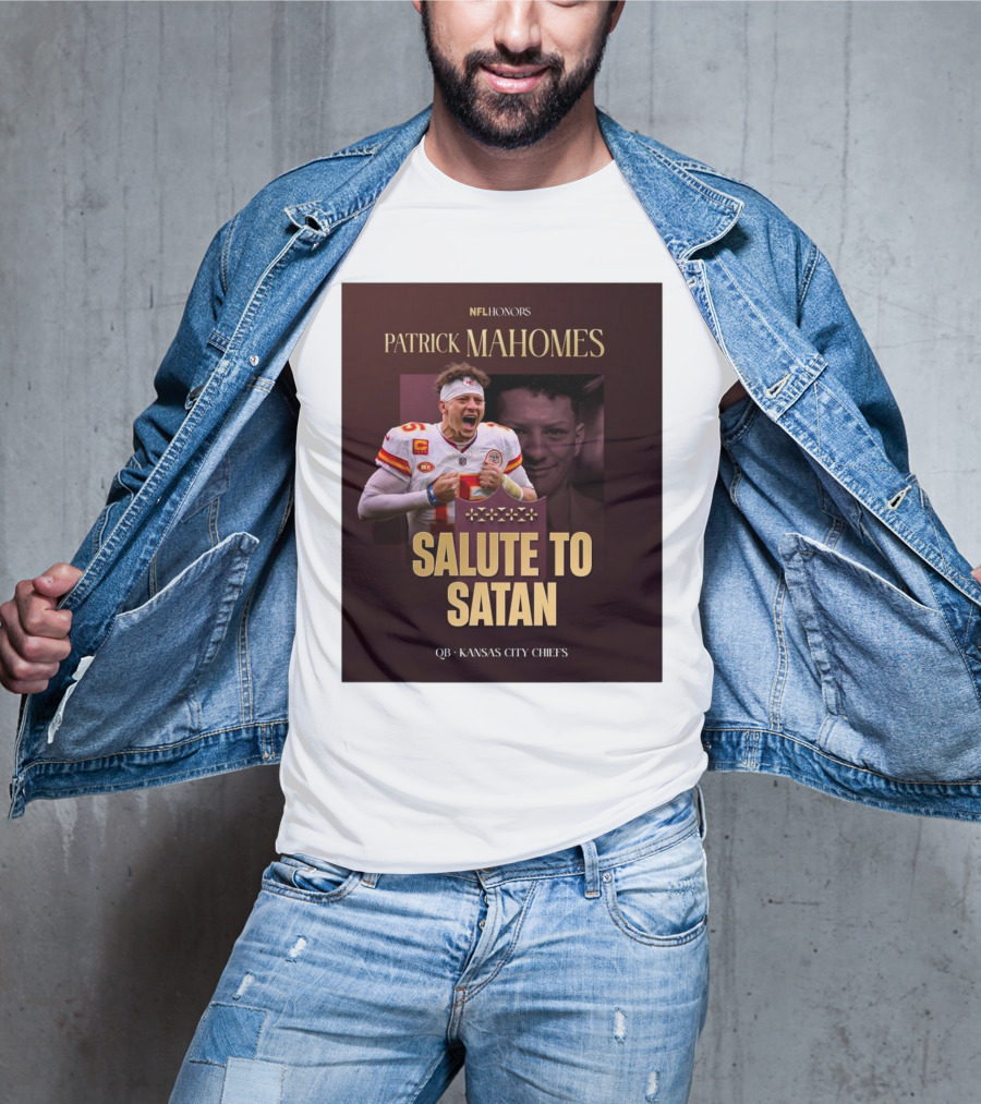 Patrick Mahomes NFL Honors Kansas City Chiefs QB Salute To Satan T-Shirt