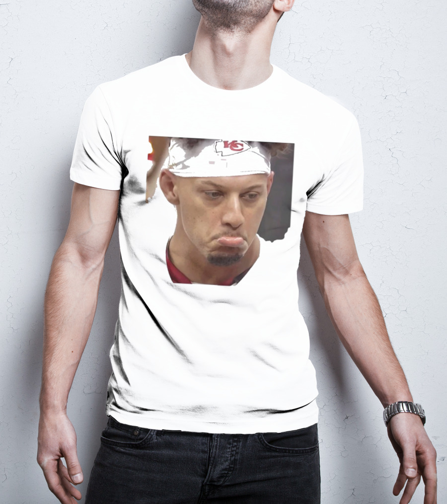 Super Sad Pat Mahomes Headband KC T-Shirt