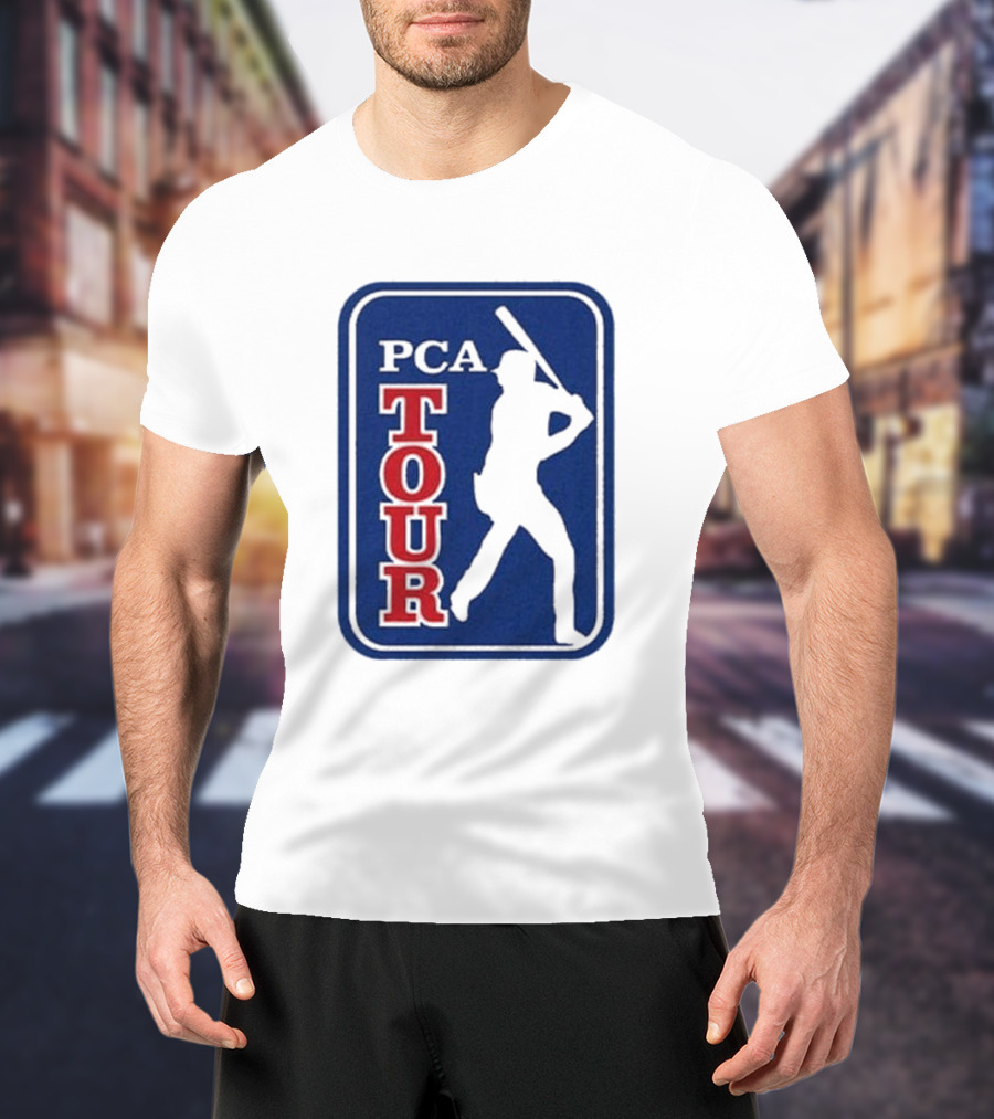 PCA Tour Pete Crow-Armstrong Baseball Player Silhouette T-Shirt