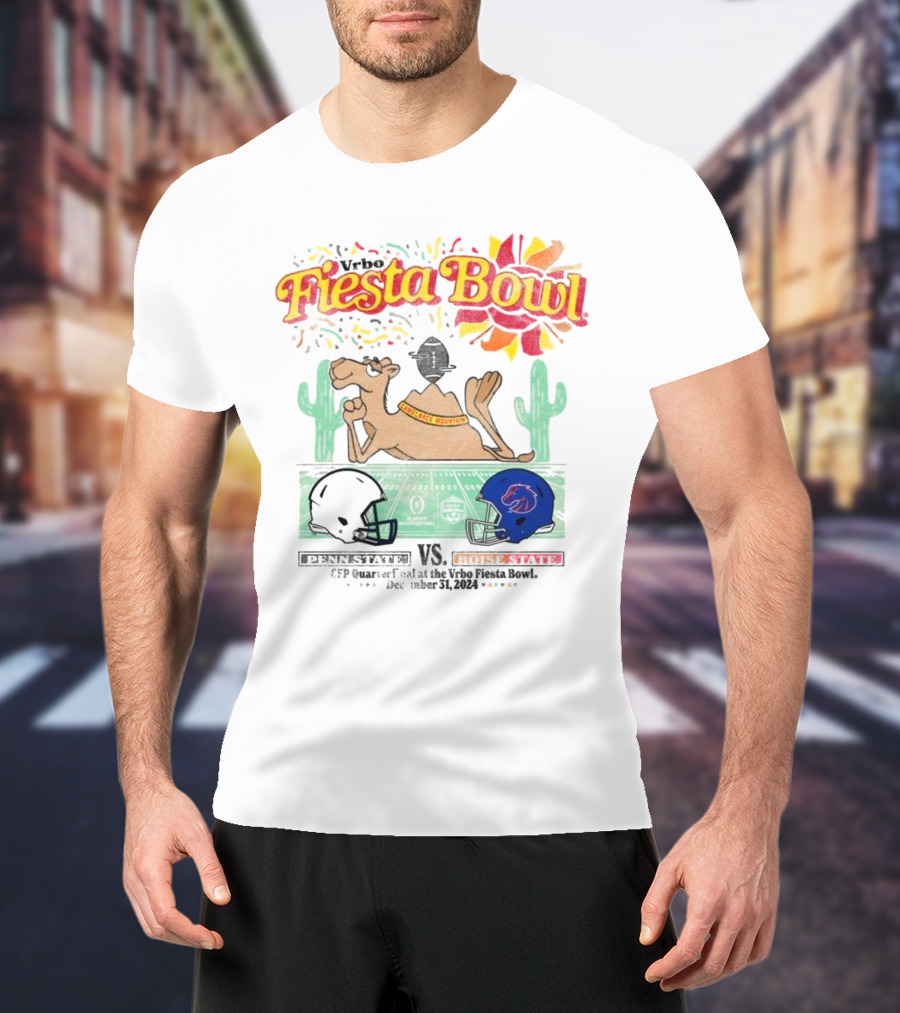 Penn State Vs Boise State 2024 Fiesta Bowl Camelback Clash CFP Vrbo Matchup T-Shirt