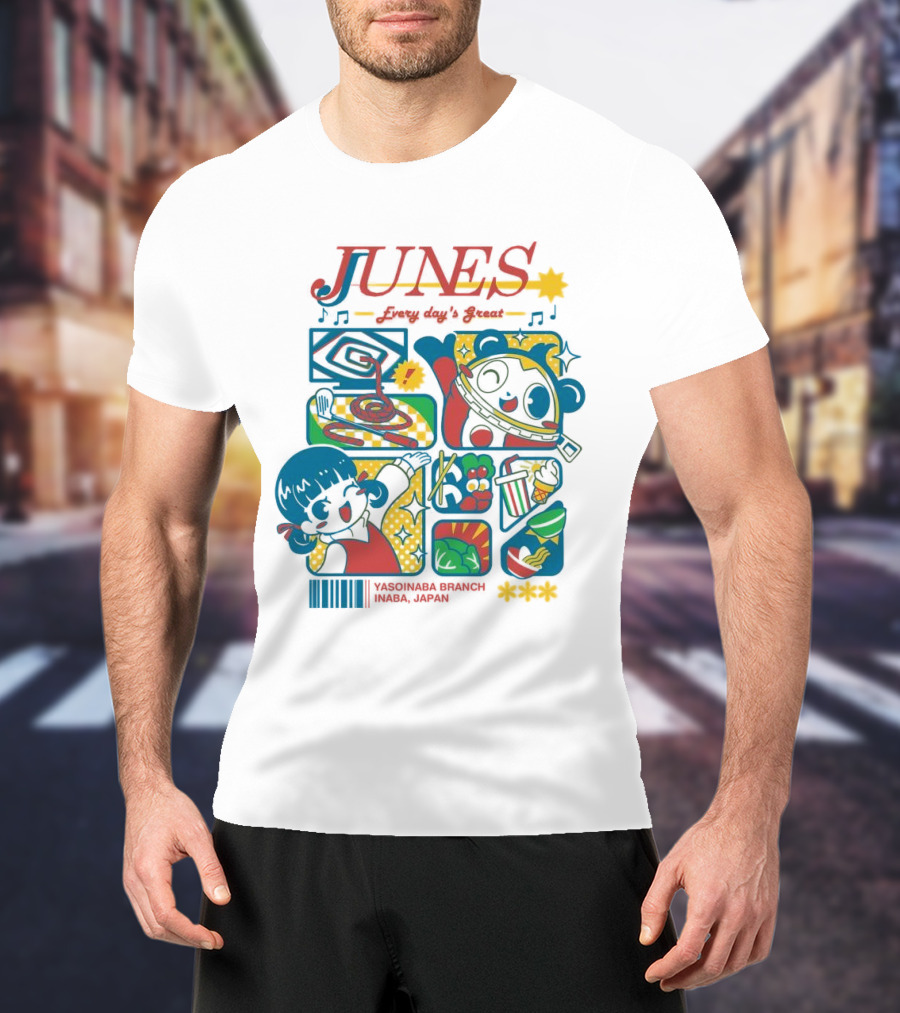Junes Every Day's Great Persona 4 Characters And Scenes T-Shirt