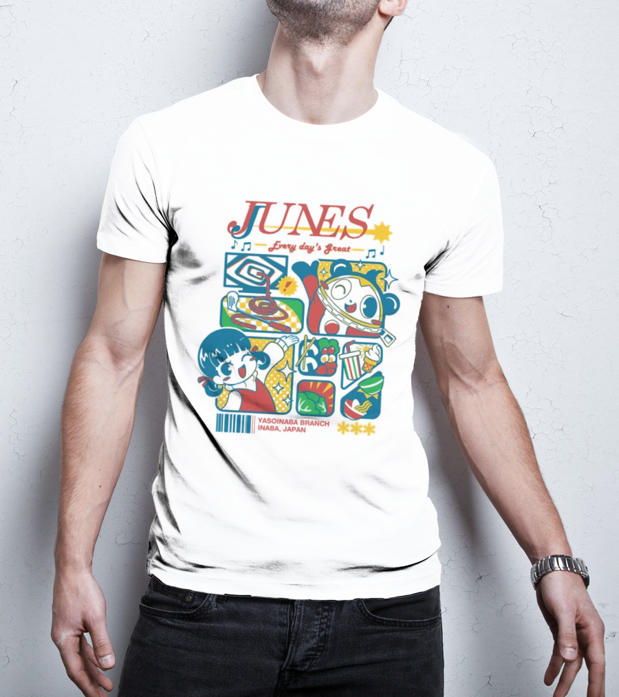Junes Every Day's Great Persona 4 Characters And Scenes T-Shirt