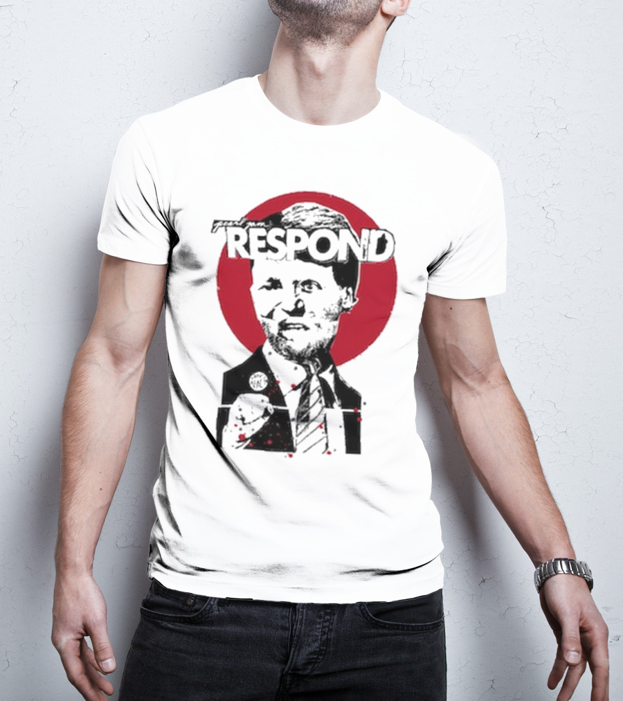 Pearl Jam Respond 2025 Red Circle Silhouette T-Shirt