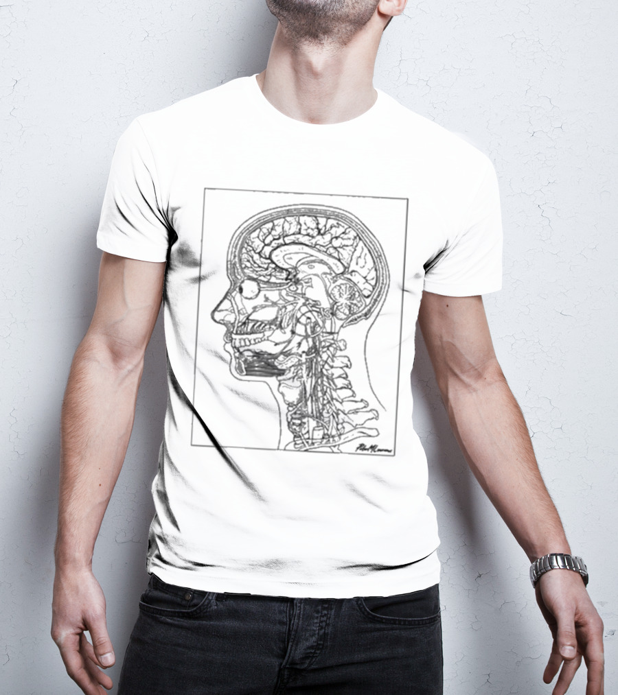 Petermlawrence Head And Neck Anatomy Side Profile Diagram T-Shirt