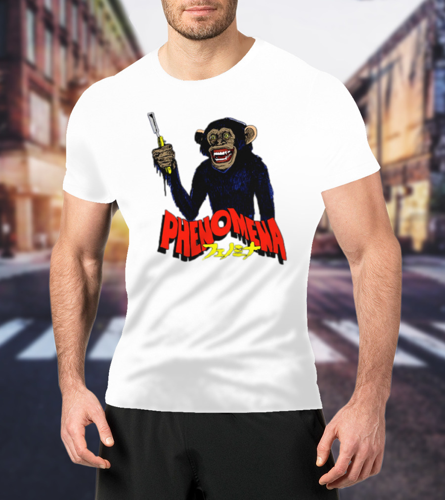 Phenomena フェノミナ Monkey Holding Razor T-Shirt