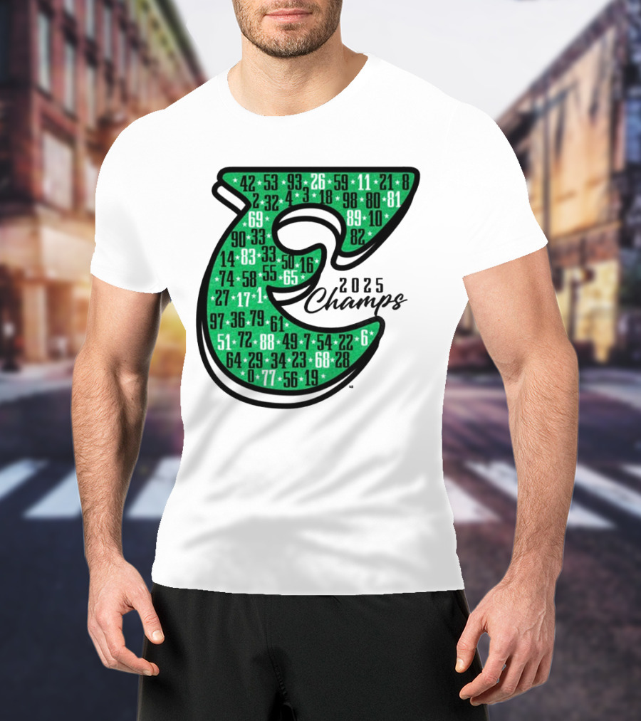 Philadelphia E 2025 Champs Numbers Design T-Shirt