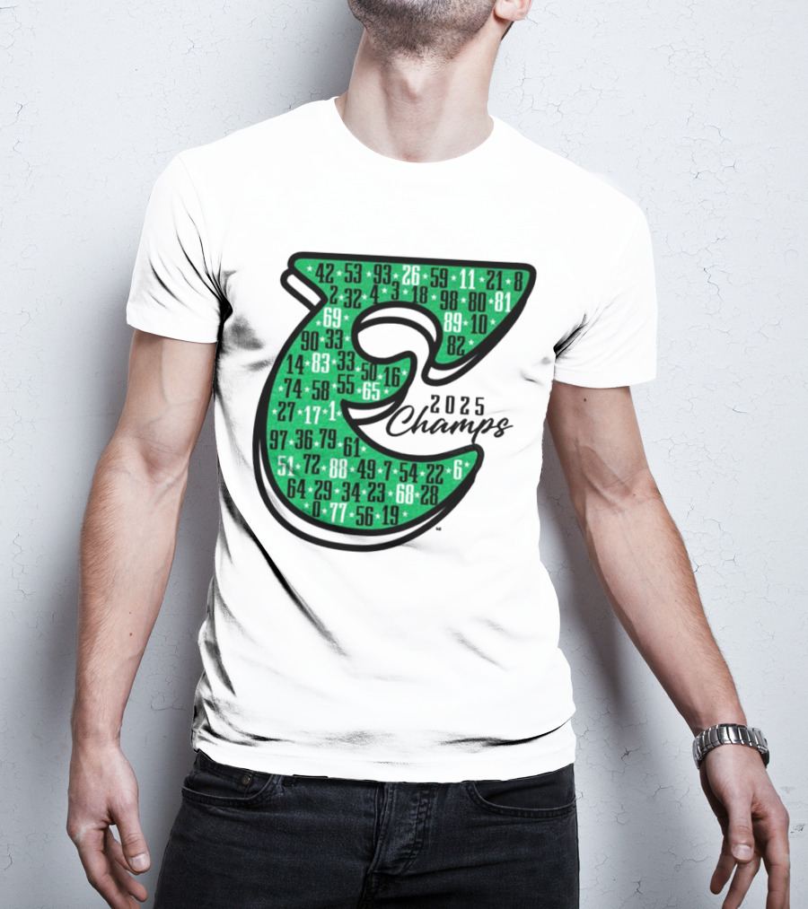 Philadelphia E 2025 Champs Numbers Design T-Shirt