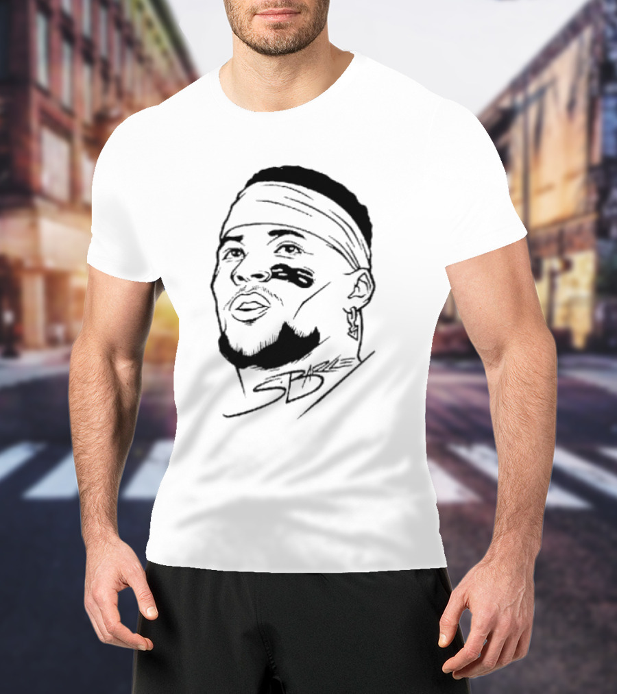 Philadelphia Eagles Saquon Barkley Floating Head Signature T-Shirt