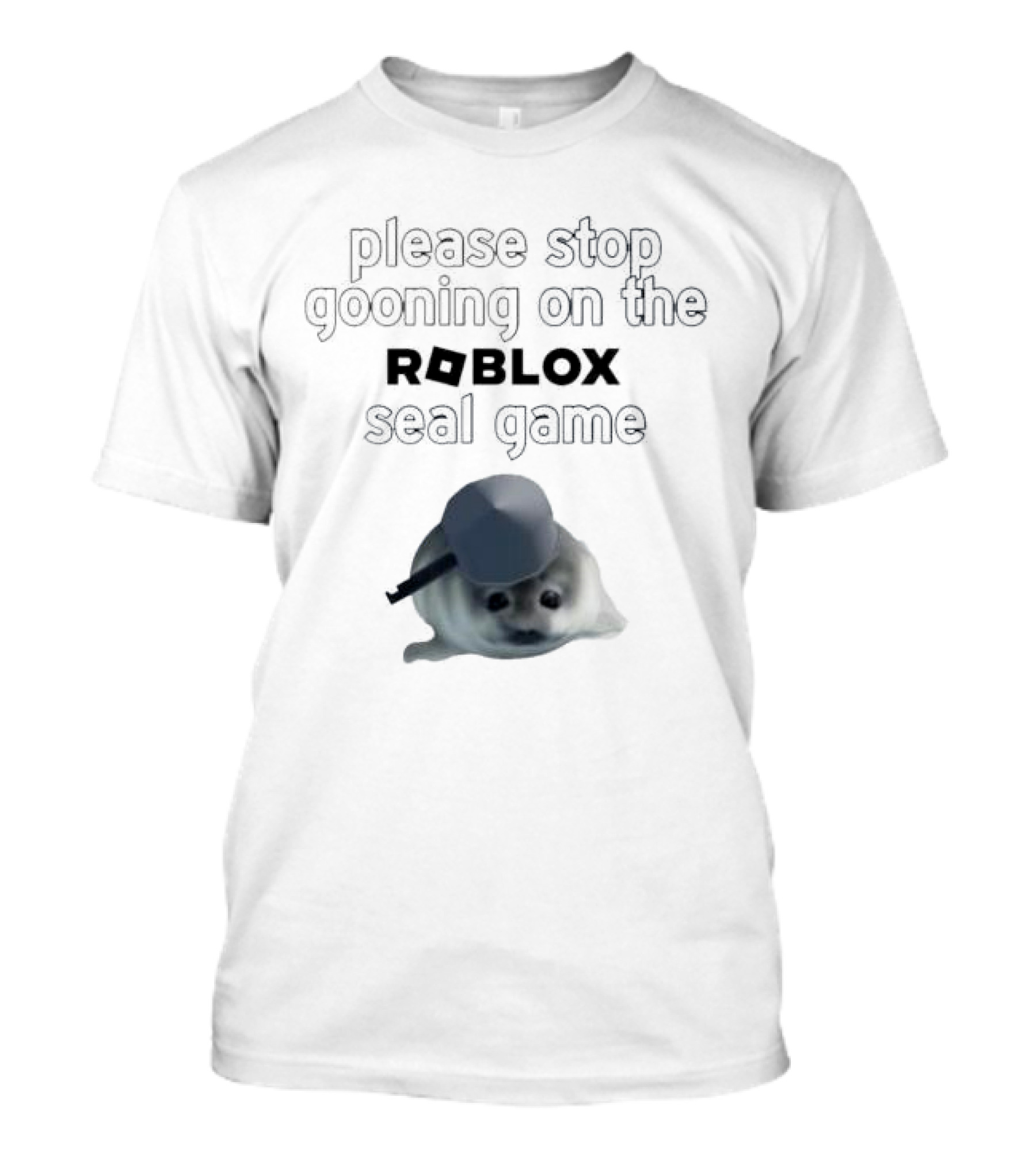Stop Gooning On The Roblox Seal Game T-Shirt