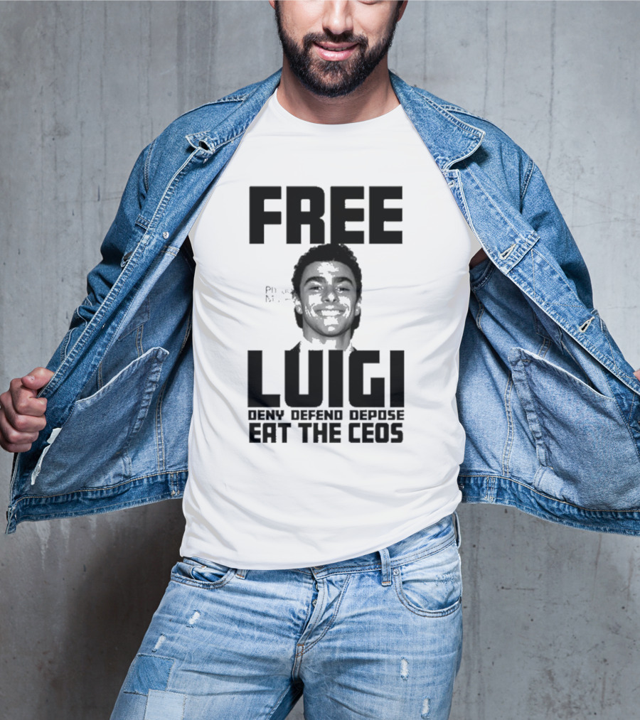 Portland USA Free Luigi Deny Defend Depose Eat The Ceos T-Shirt