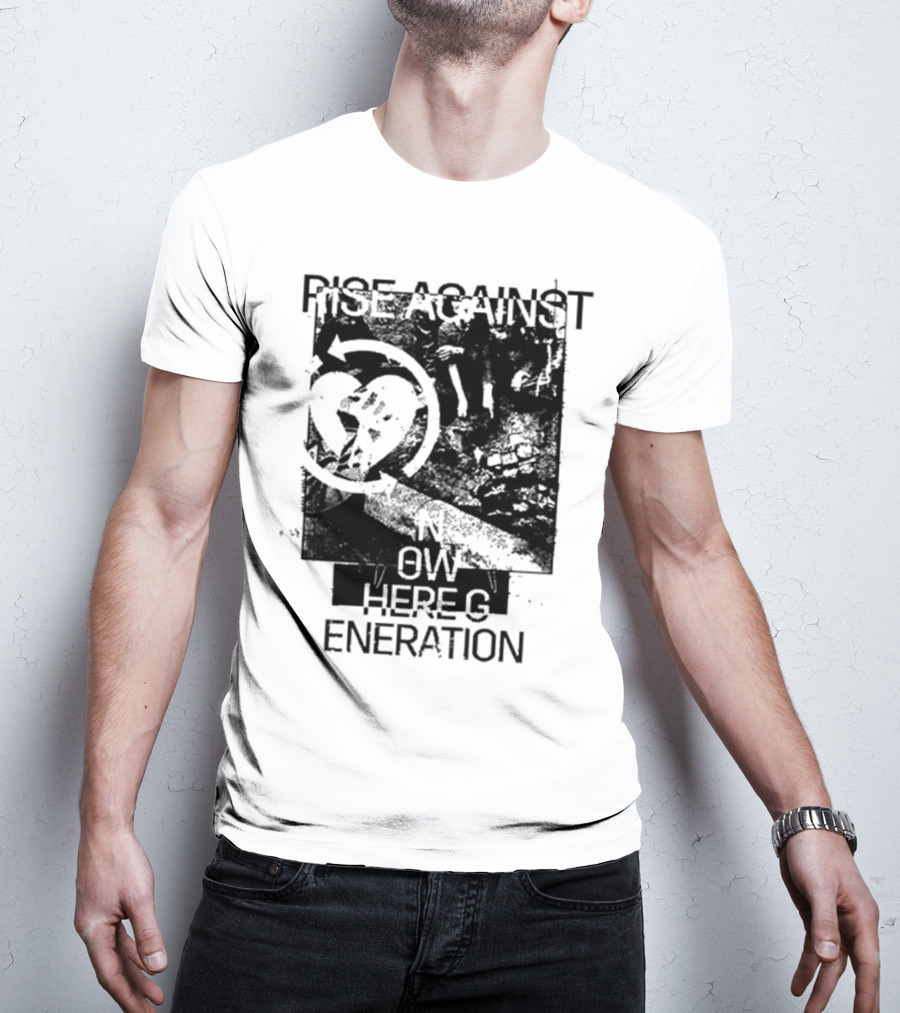 Rise Against Nowhere Generation Street Kids Stop Skeleton T-Shirt