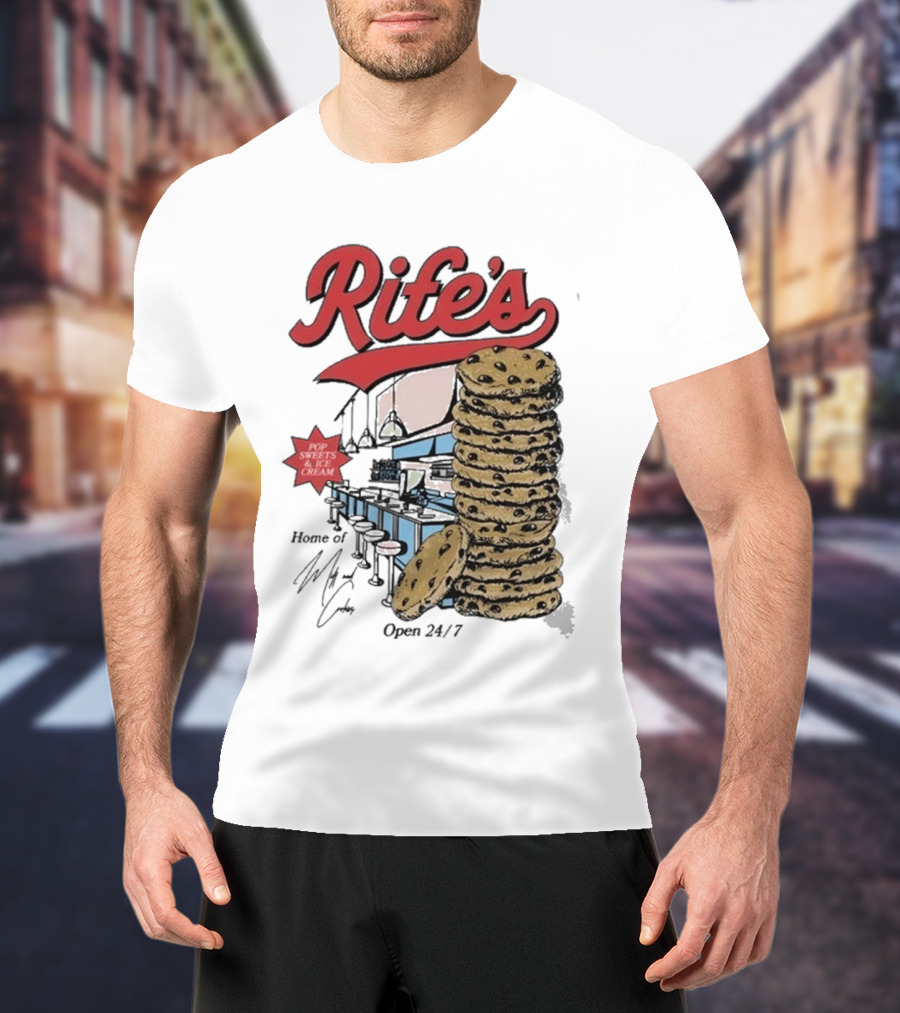 Rife's Diner 2025 Cookie Stack Retro Style T-Shirt