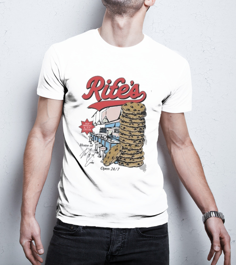 Rife's Diner 2025 Cookie Stack Retro Style T-Shirt