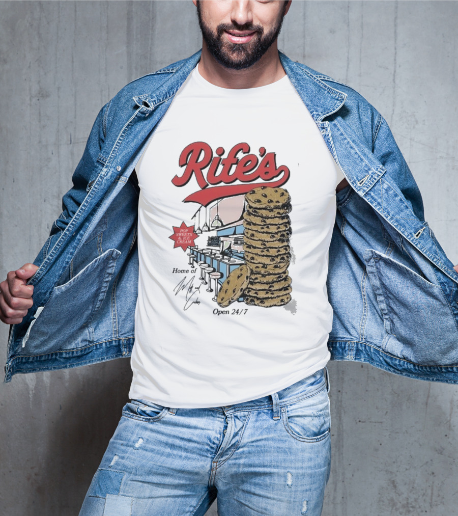 Rife's Diner 2025 Cookie Stack Retro Style T-Shirt