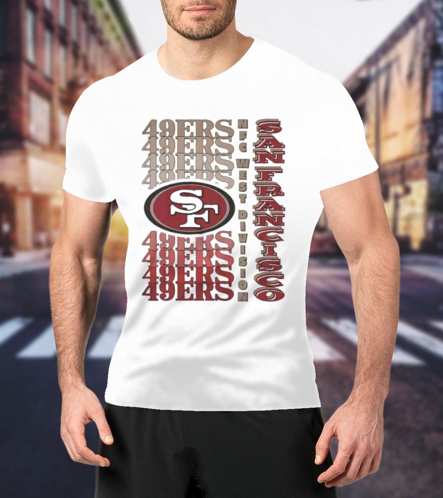 San Francisco 49ers NFC West Division 49ers SF Logo T-Shirt