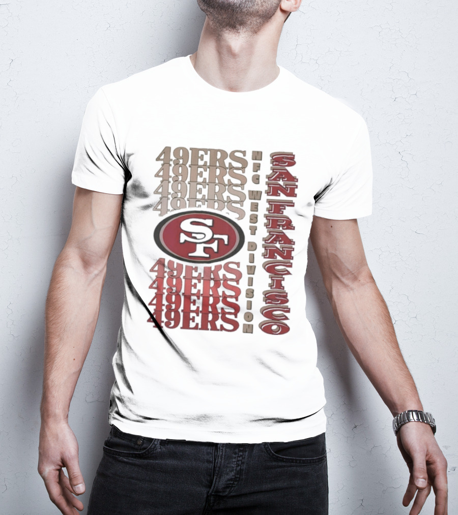 San Francisco 49ers NFC West Division 49ers SF Logo T-Shirt