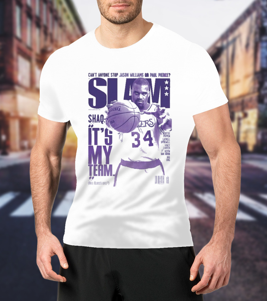 SLAM Shaquille O’Neal Lakers It's My Team 34 T-Shirt