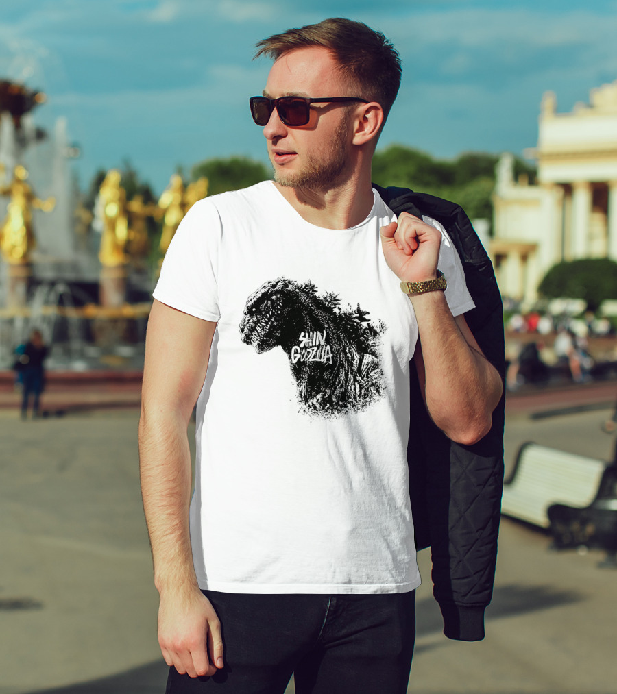 Shin Godzilla Persecution Of The Masses Kaiju Silhouette T-Shirt