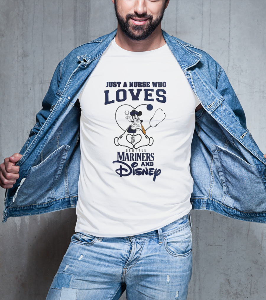 Seattle Mariners Disney Nurse Who Loves Baseball 2025 T-Shirt