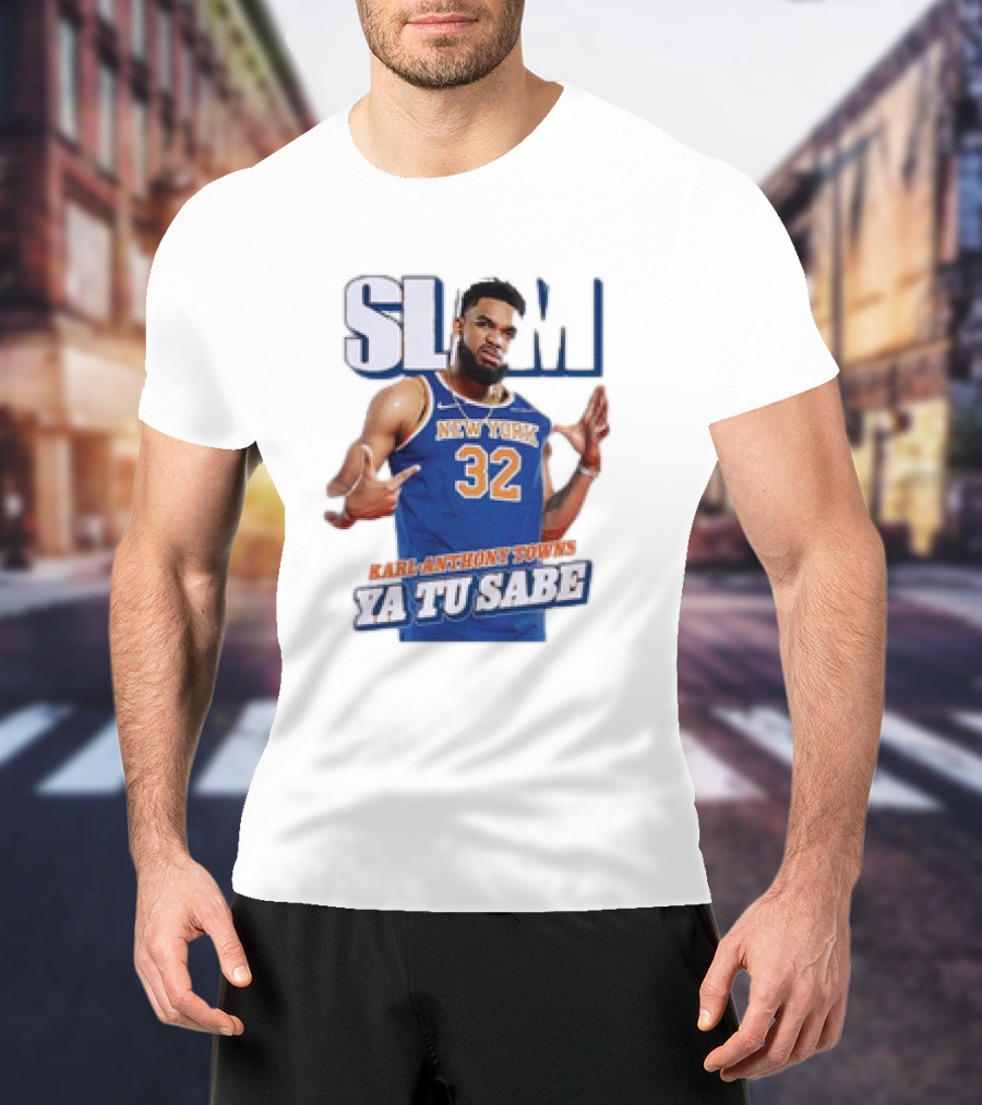 SLAM New York Karl-Anthony Towns Ya Tu Sabe T-Shirt