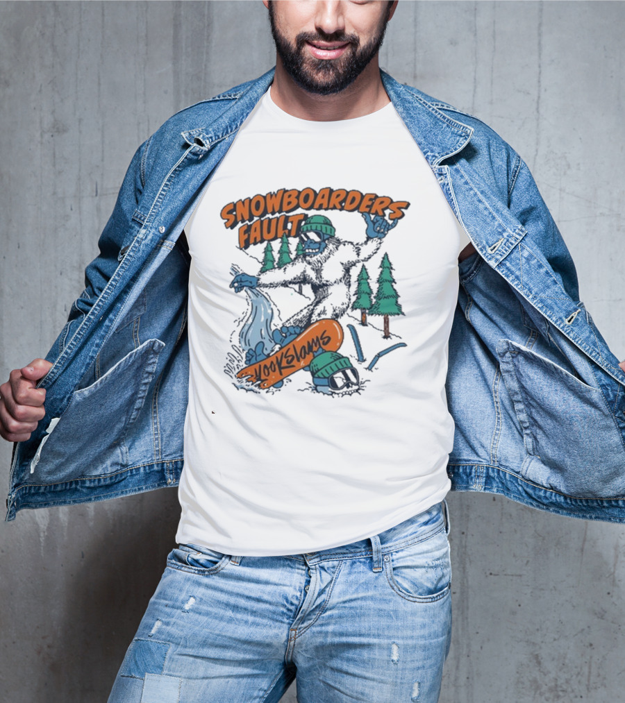 Kookslams Snowboarders Fault Monster Winter Sports Fun T-Shirt