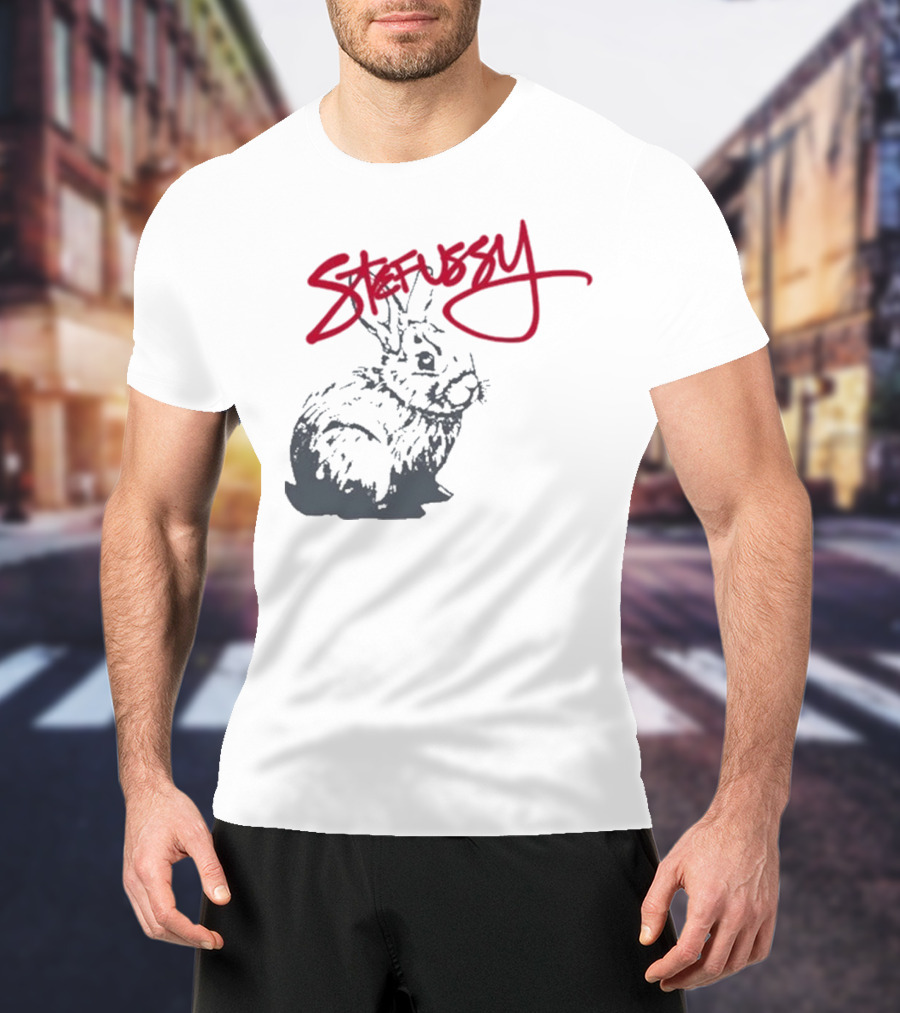Stefussy Bunny Stussy Graphic T-Shirt
