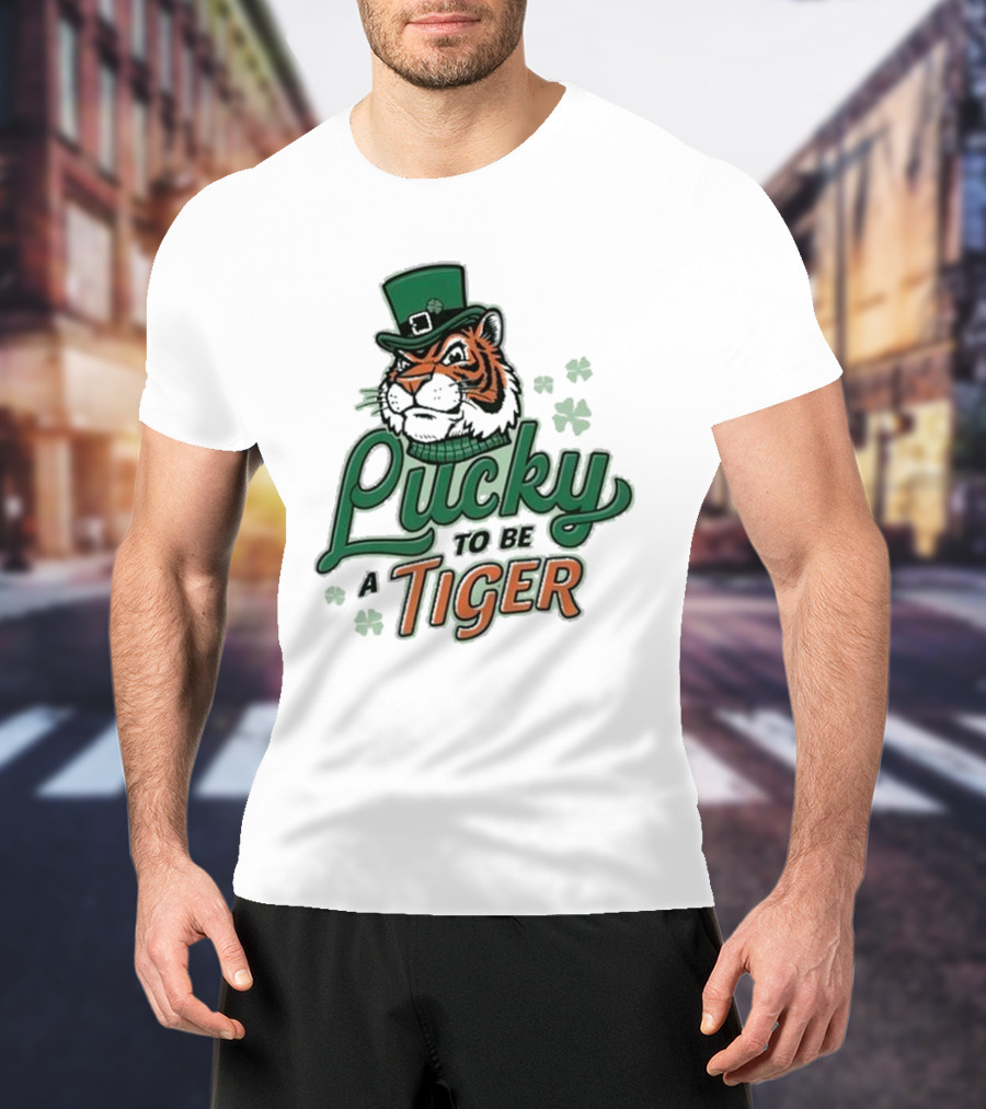 Lucky To Be A Tiger St. Patty Banks Theme T-Shirt